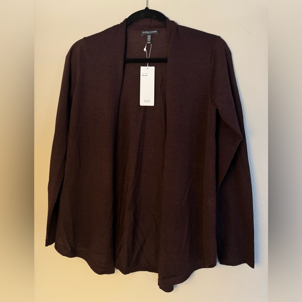 NWT - Eileen Fisher Ultrafine Merino Cardigan. Size petite small.
